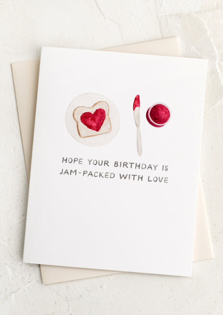 Jam Packed With Love Birthday Card By Amy Zhang Leif