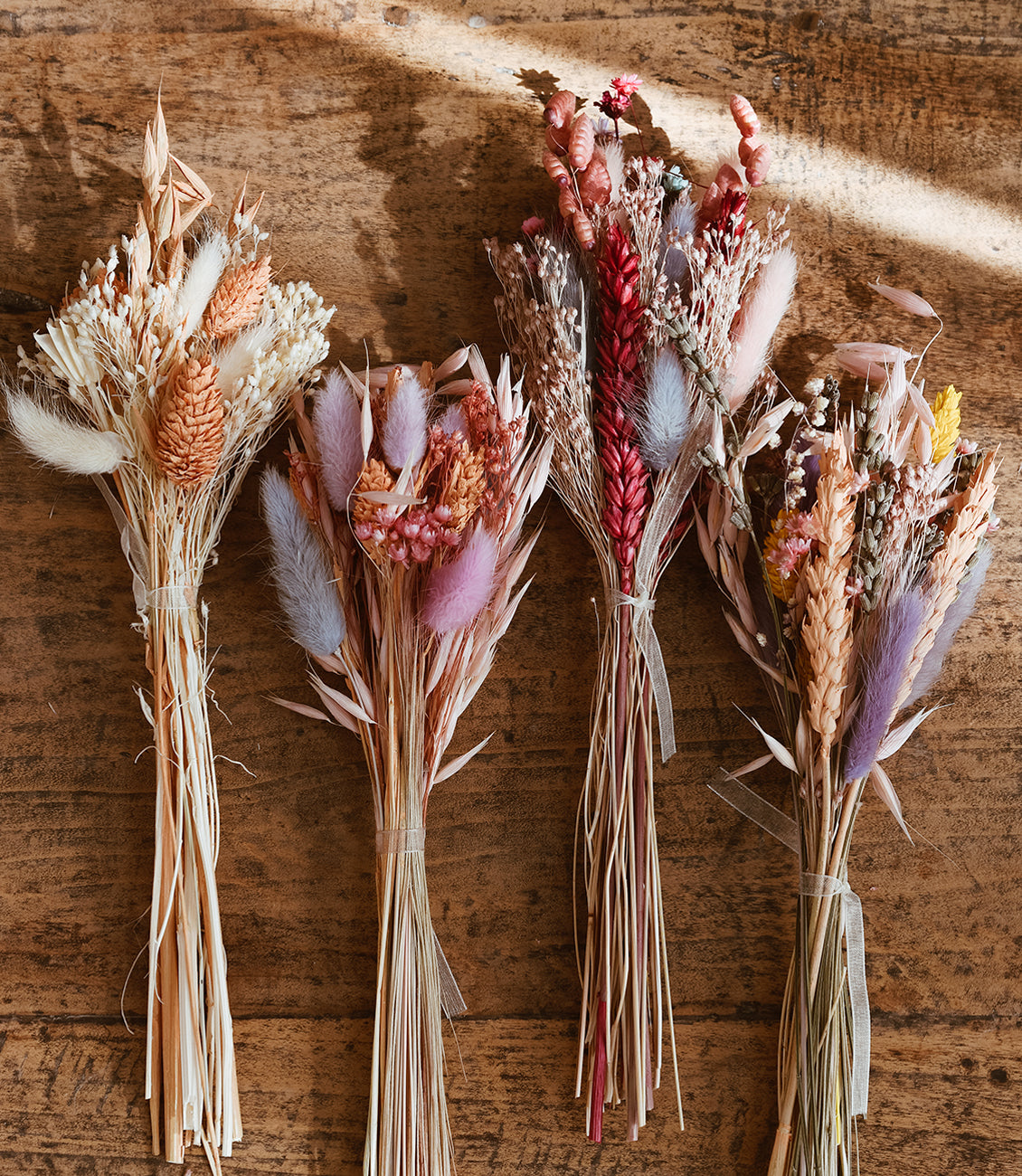 Dried flower bouquets