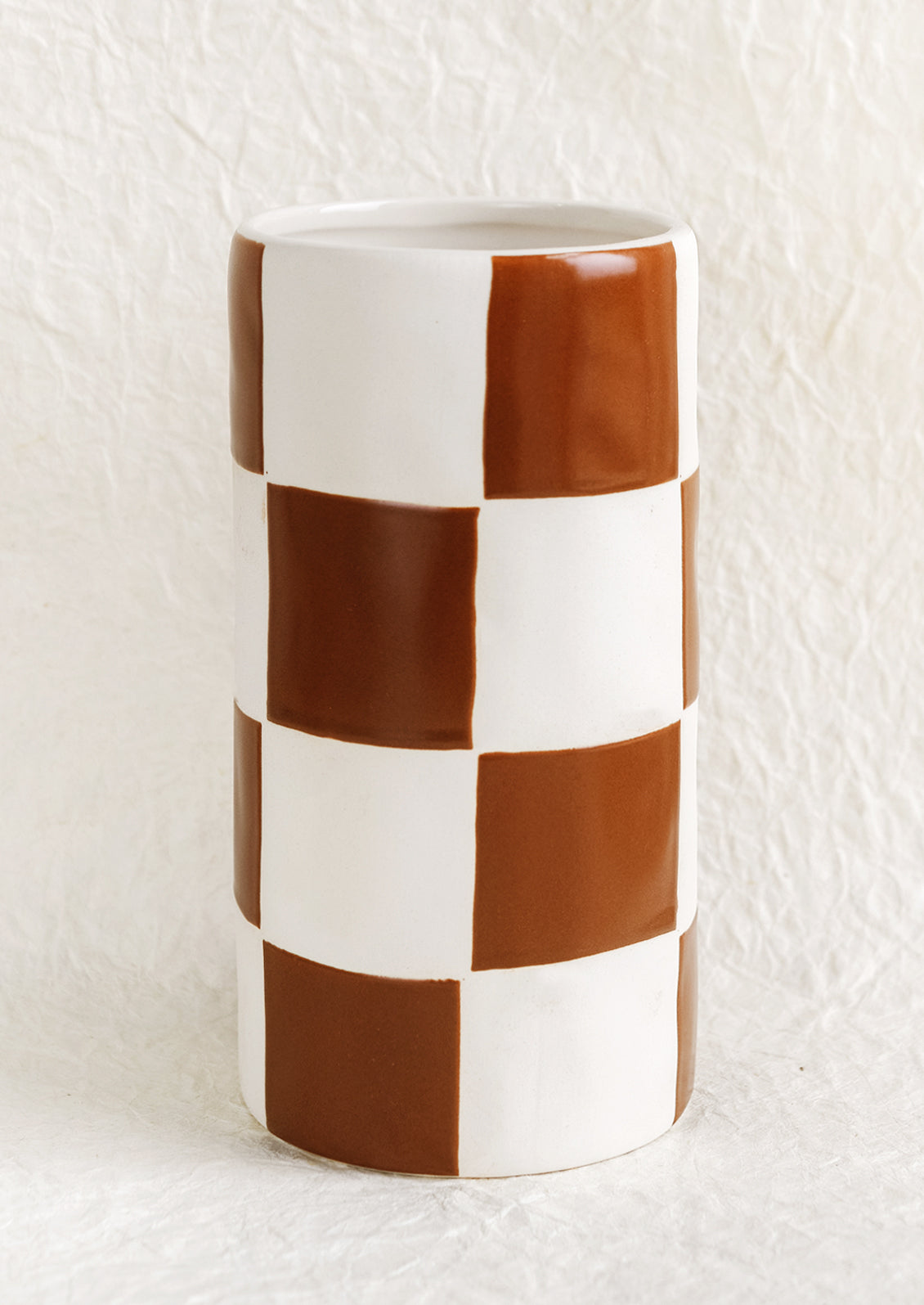 Checkered Ceramic Vase | LEIF