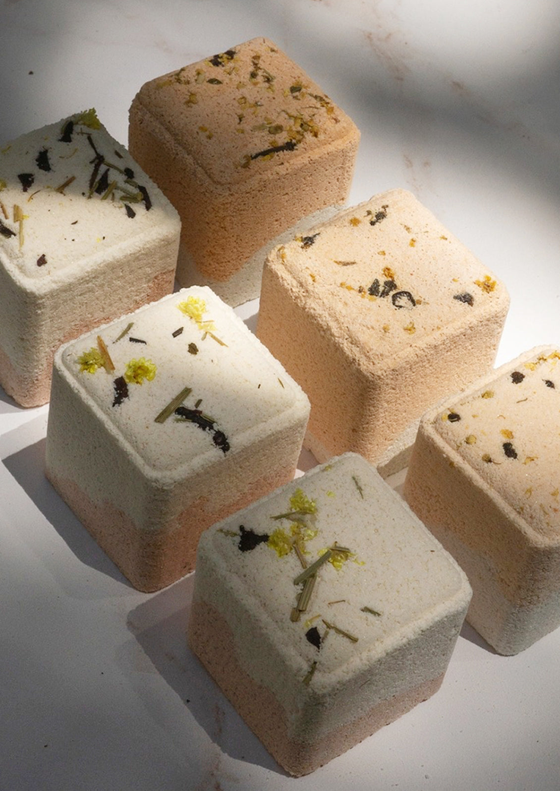 A set of bath cubes.