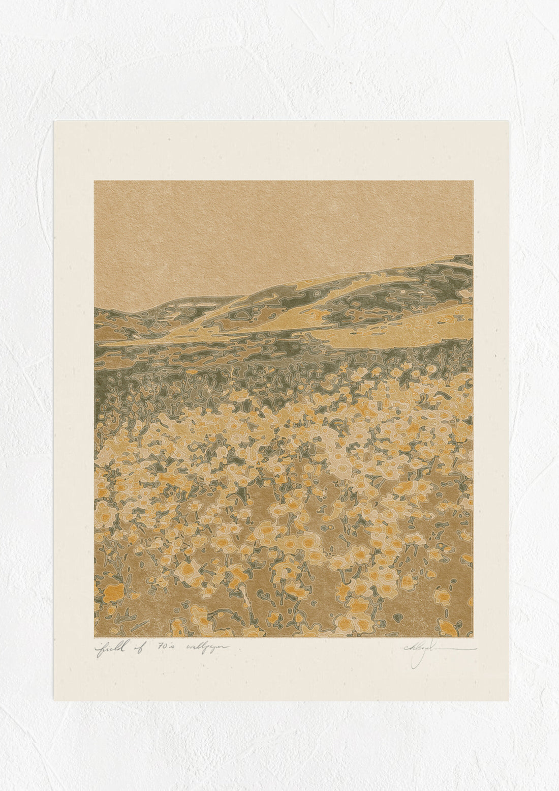 Field of 70's Wallpaper Print Print by Coco Shalom | LEIF