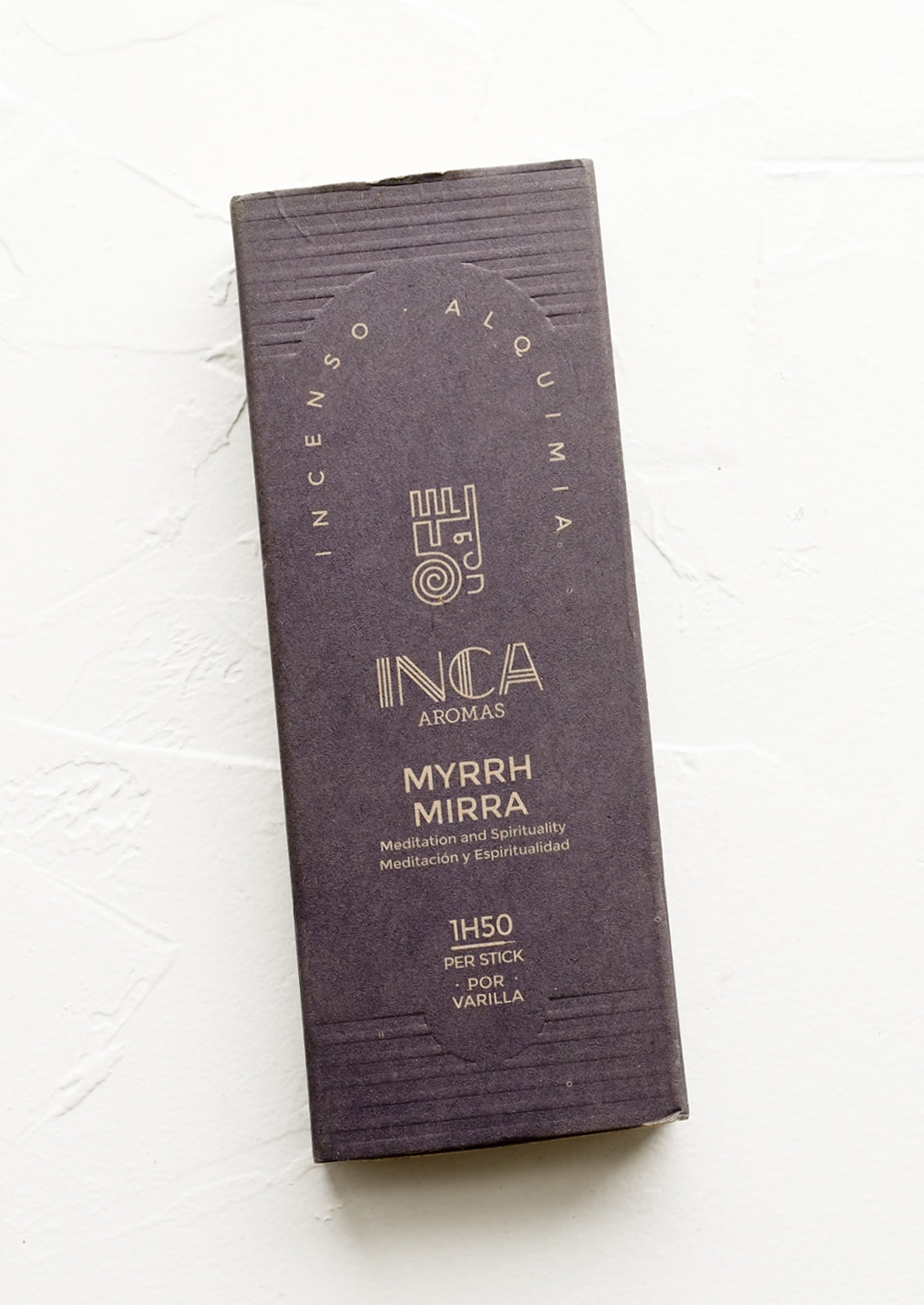 A box of myrrh stick incense.