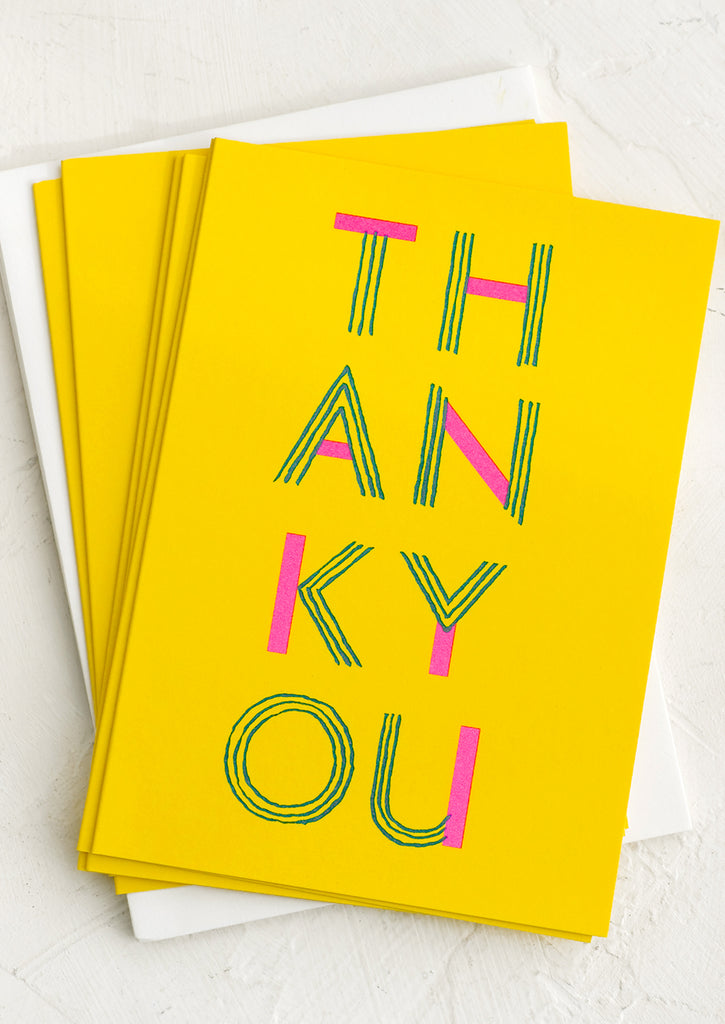 Linework Thank You Card Set