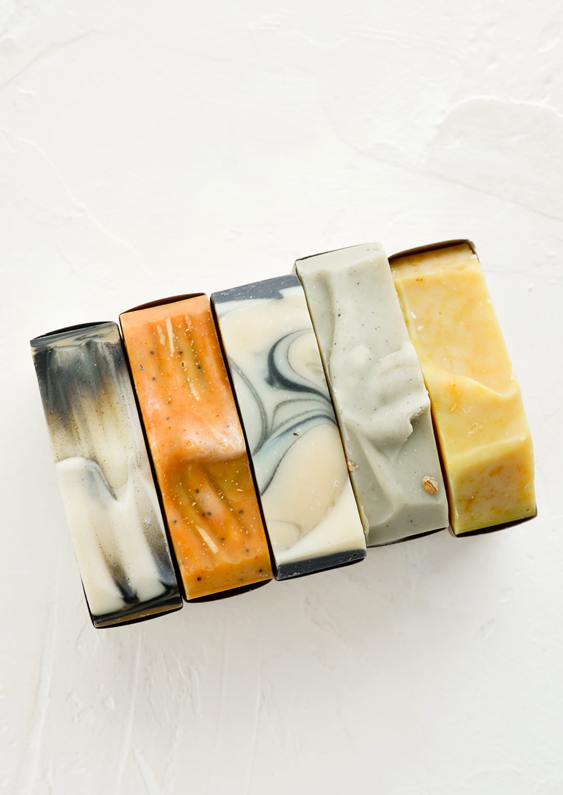 Swirly bar soap tops.