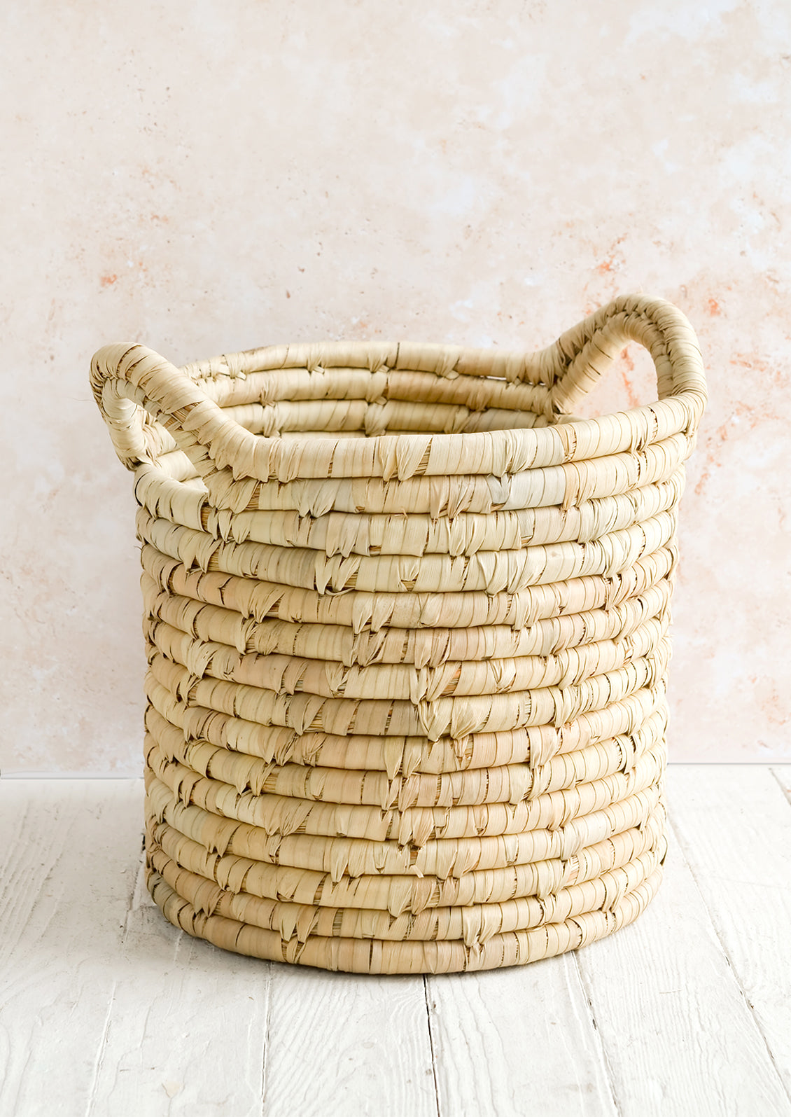 Nesting Palm Leaf Natural Storage Basket