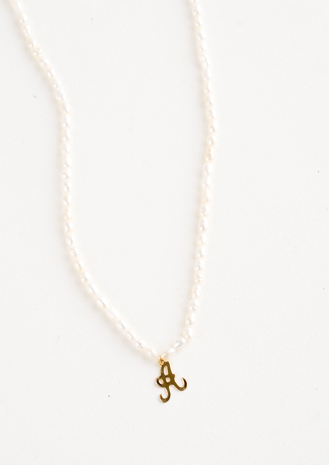 Quincy Pearl Initial Necklace