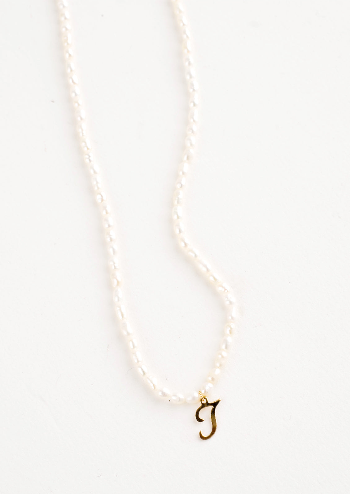 Quincy Pearl Initial Necklace