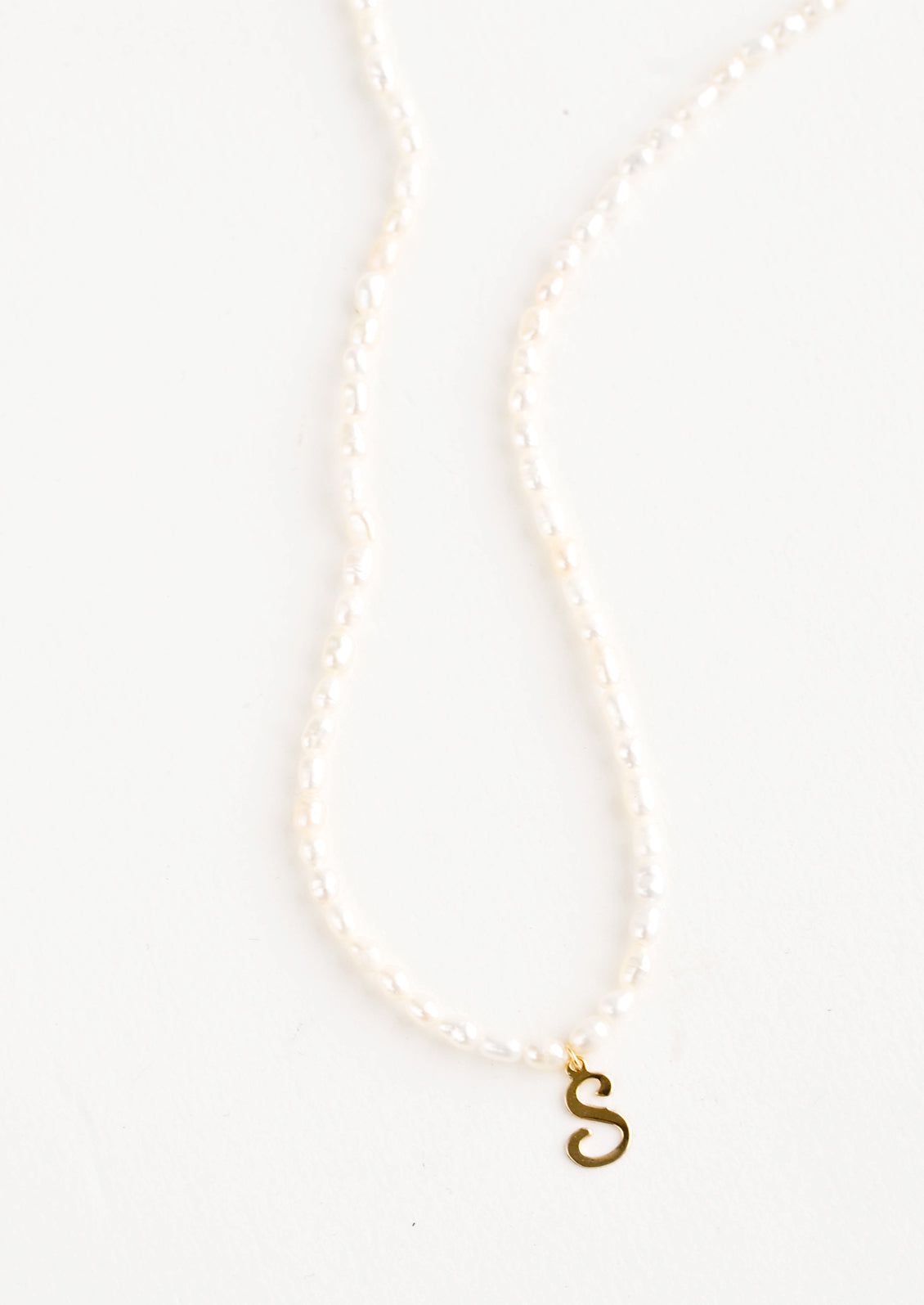 Quincy Pearl Initial Necklace