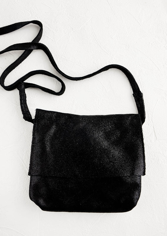 Shimmer Leather Crossbody Bag